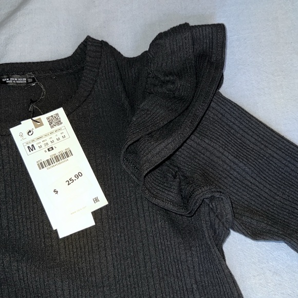 Zara Ruffle Long Sleeve Top - Picture 3 of 3